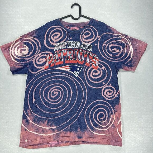 New England Patriots Vintage Style NFL XL T Shirt NFL Swirl See Description - Picture 2 of 6